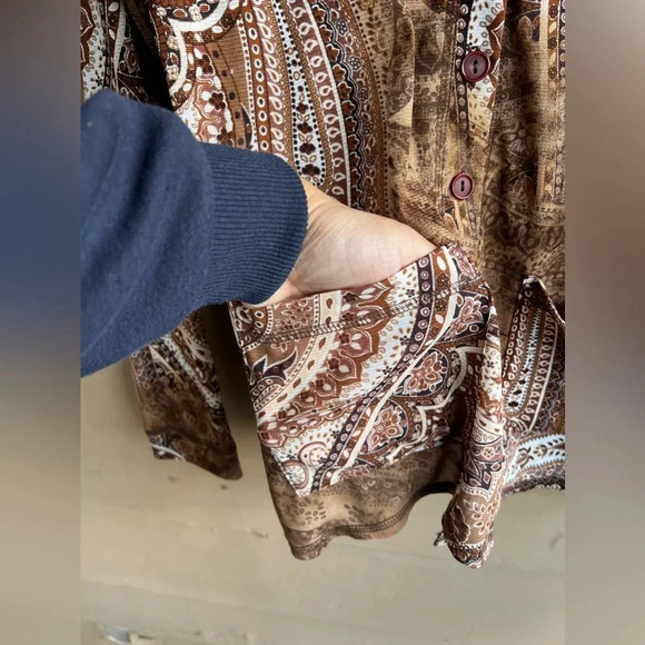 Y2K Bohemian Cardigan - Size XS - Paisley - Picture 4 of 5